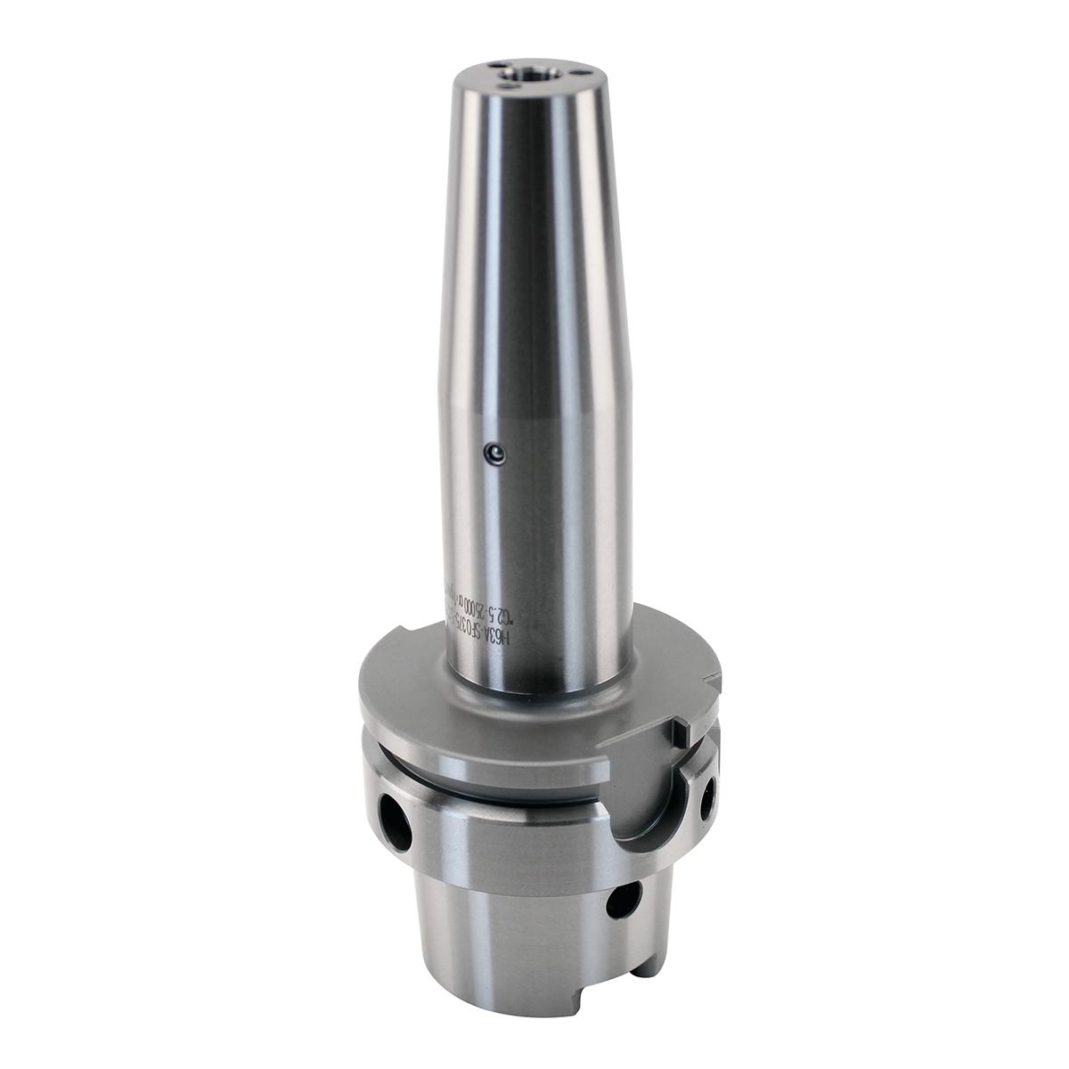 Lyndex-Nikken H63A-SF0375-5.12CP Chip Hole Shrink Fit Holder, HSK Taper Shank, H63 Machine Side, For Use With Shrinking Tools