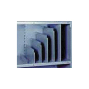 LYON® DD8643 Shelf Divider, For Use With 8000 Series Shelving Systems, Steel, Dove Gray