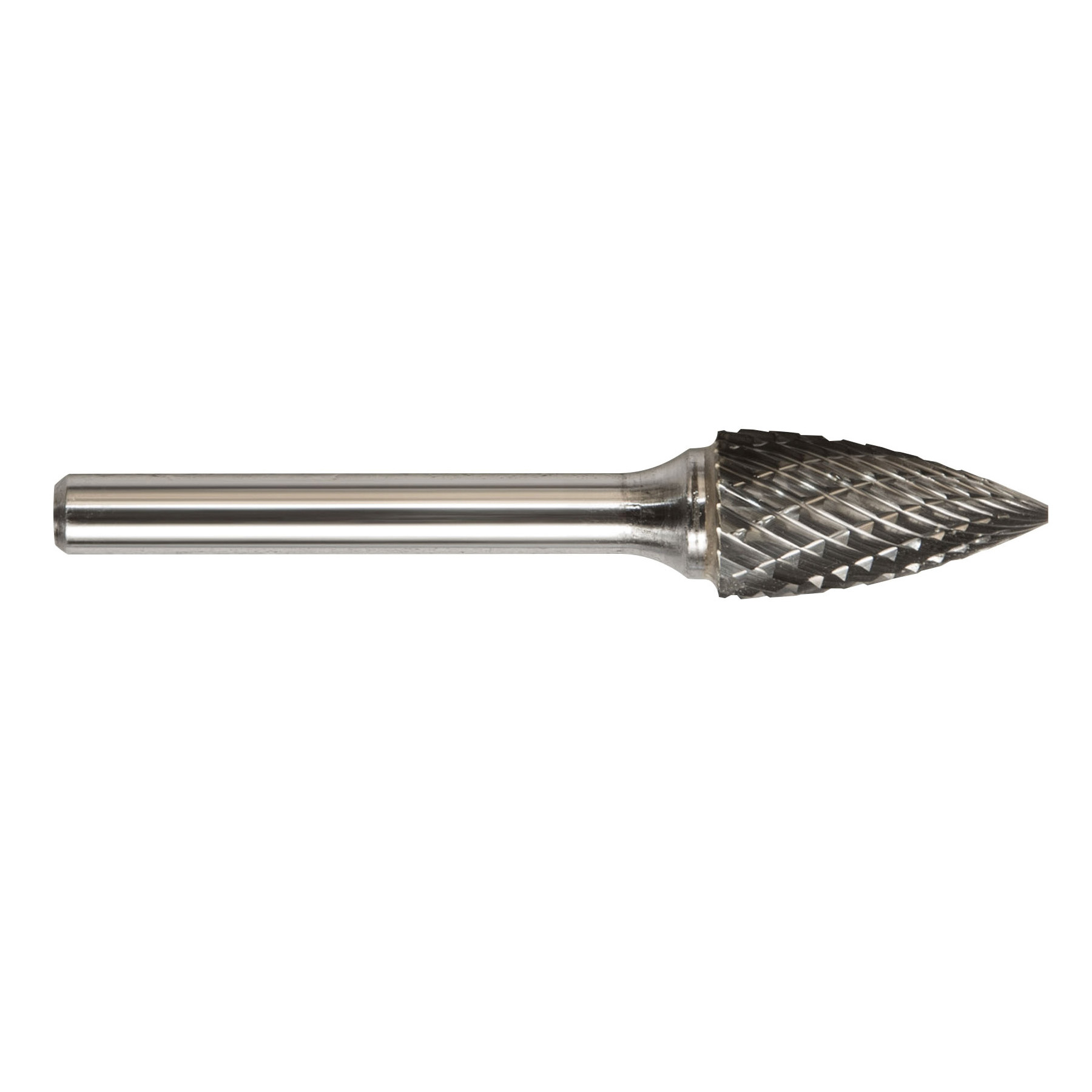 BURR CARBIDE POINTED 1/2IN 1IN DBL CUT