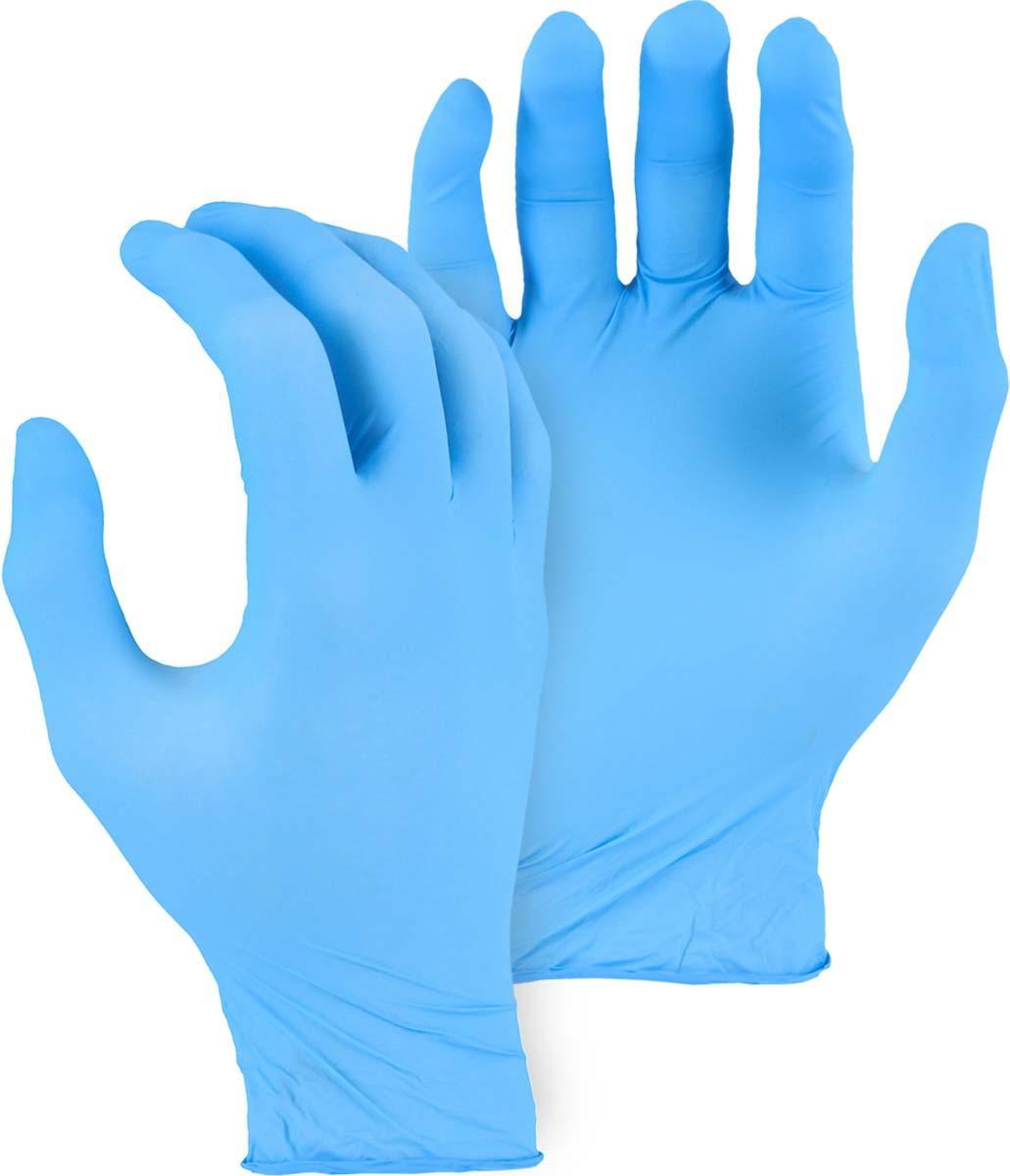 GLOVE DISPOSABLE NITRILE BLUE 4MIL PF L