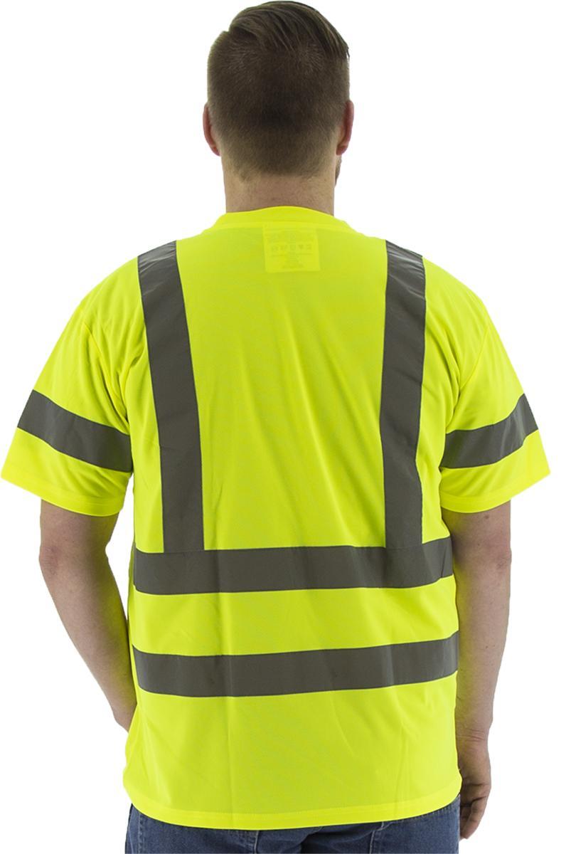 YELLOW HI VIS SHORT SLEEVE MESH SHIRT