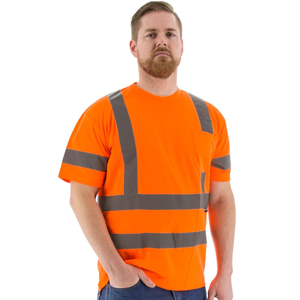 ORANGE HI VIS SHORT SLEEVE MESH SHIRT