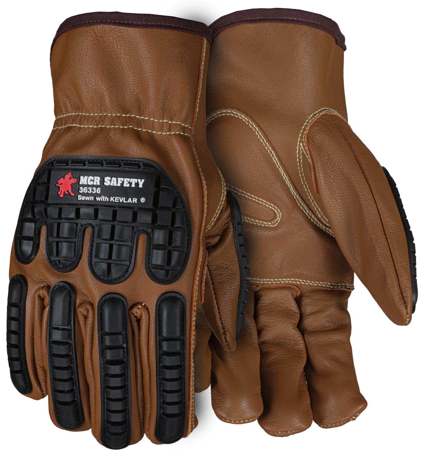GLOVES DRIVERS L LTHR/TPR SLIP-ON/OPEN