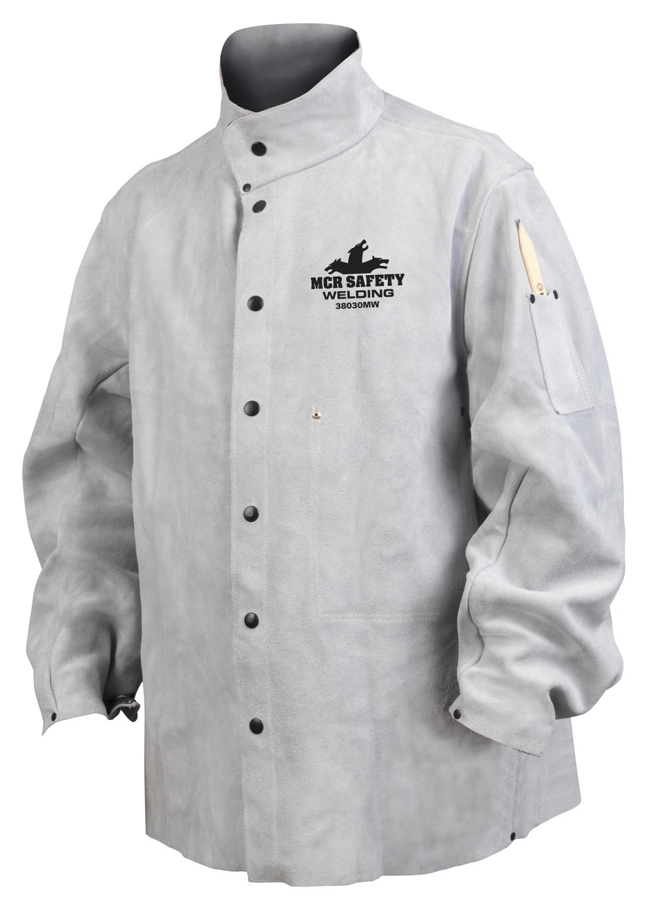 JACKET WELDING 2XL LTHR GRA 67IN 30IN