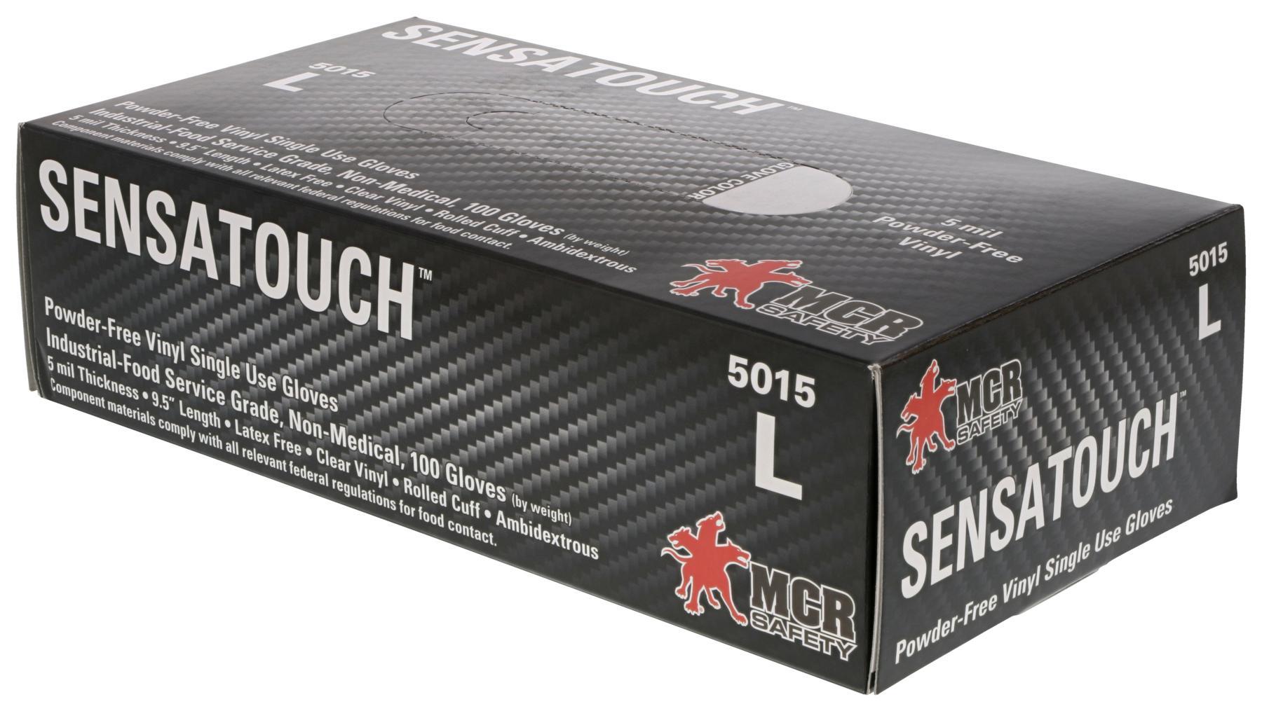 GLOVES DISPOSABLE L VINYL CLEAR 10.197IN