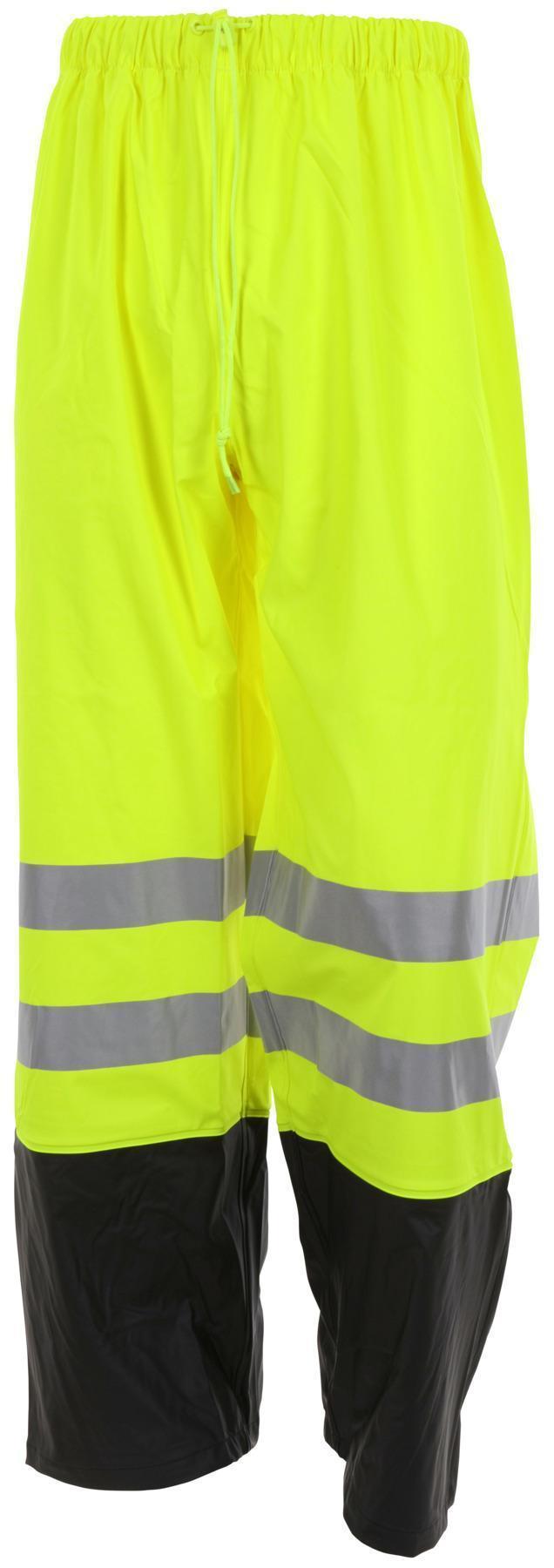 RAINSUIT 2XL BK/FLUOR LIME/SIL 52IN 33IN