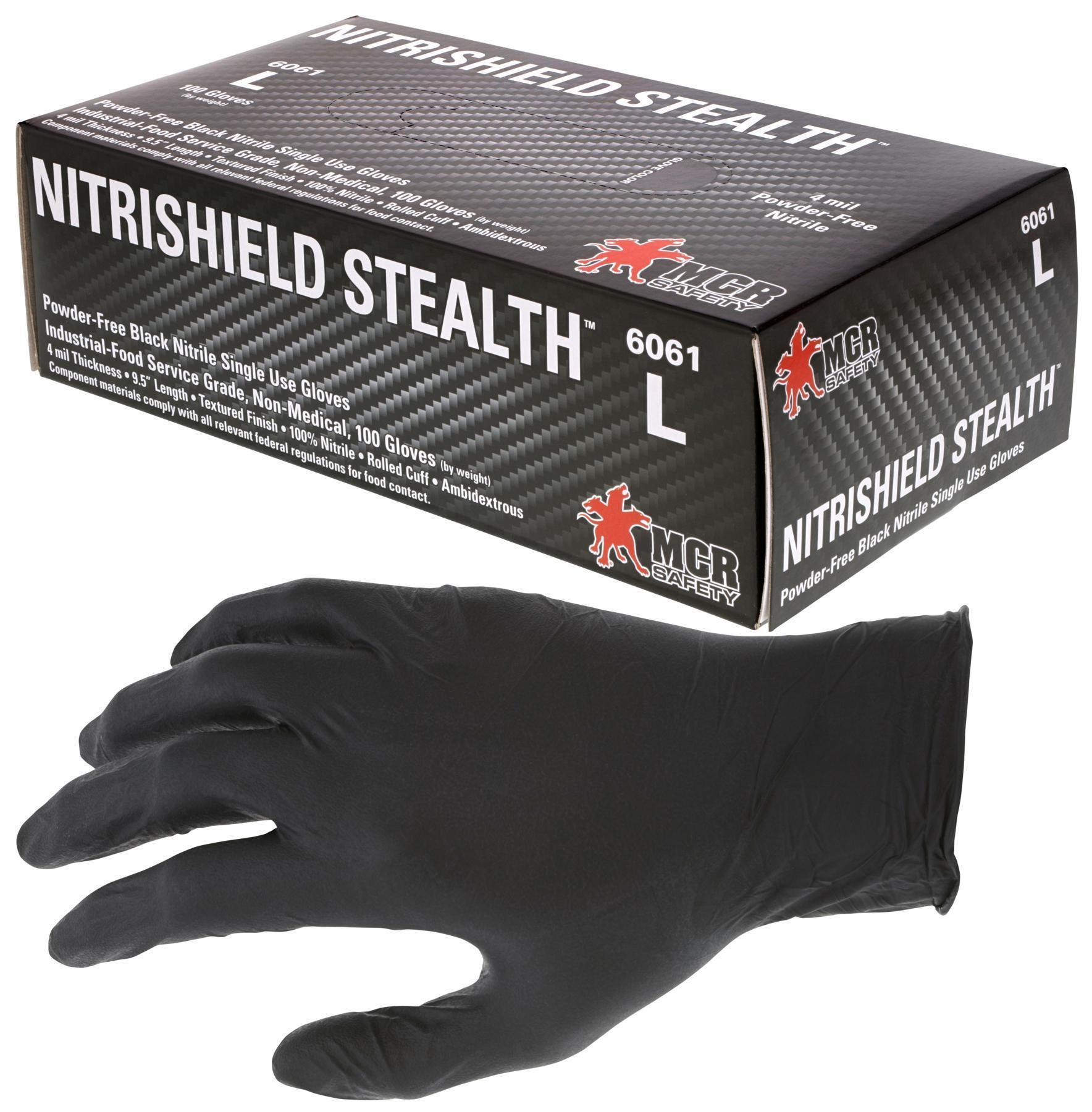 DSPL & CLEAN ROOM GLOVES LARGE BLACK