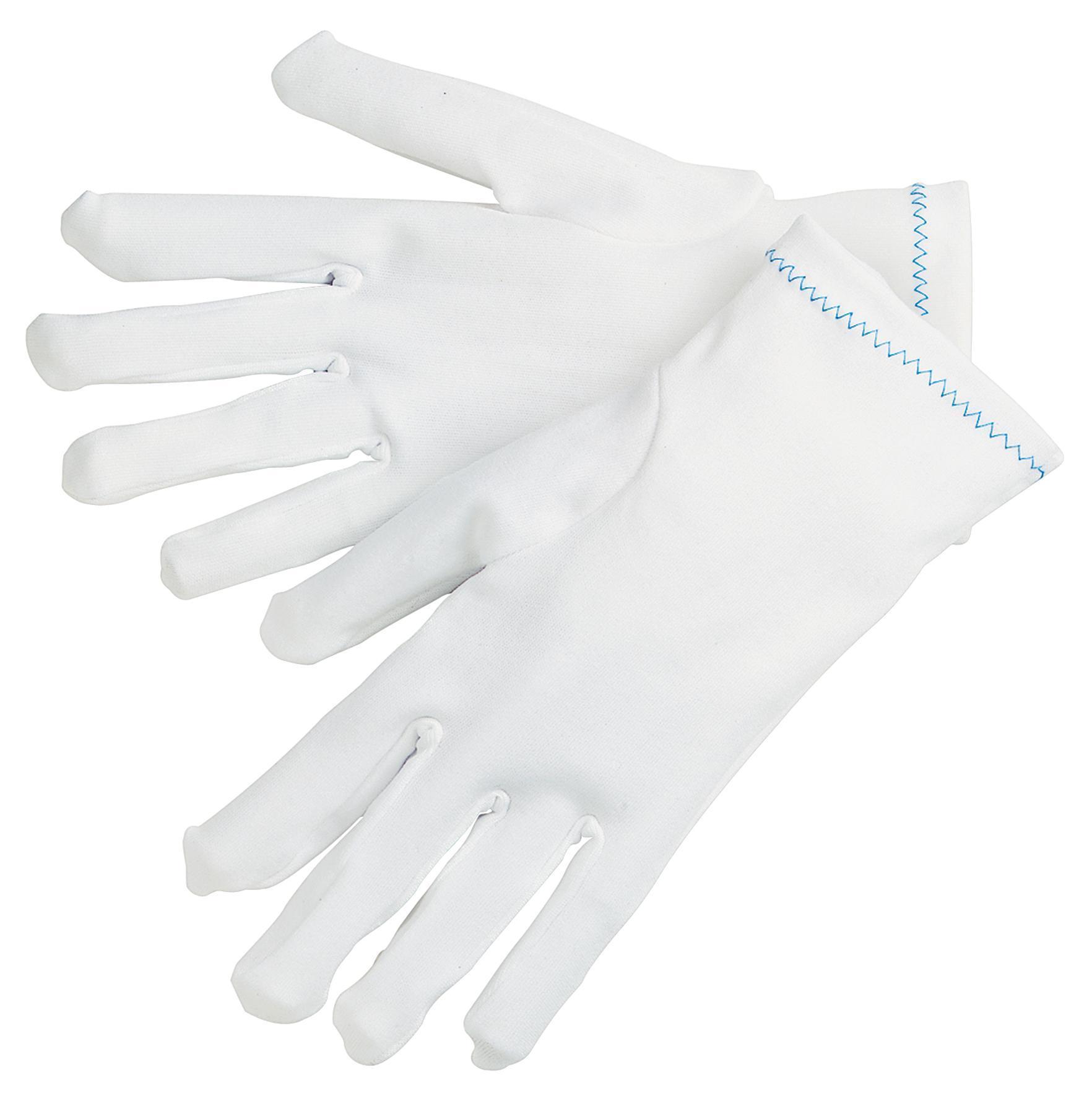 GLOVES INSPECTORS L STRETCH NYL WHT