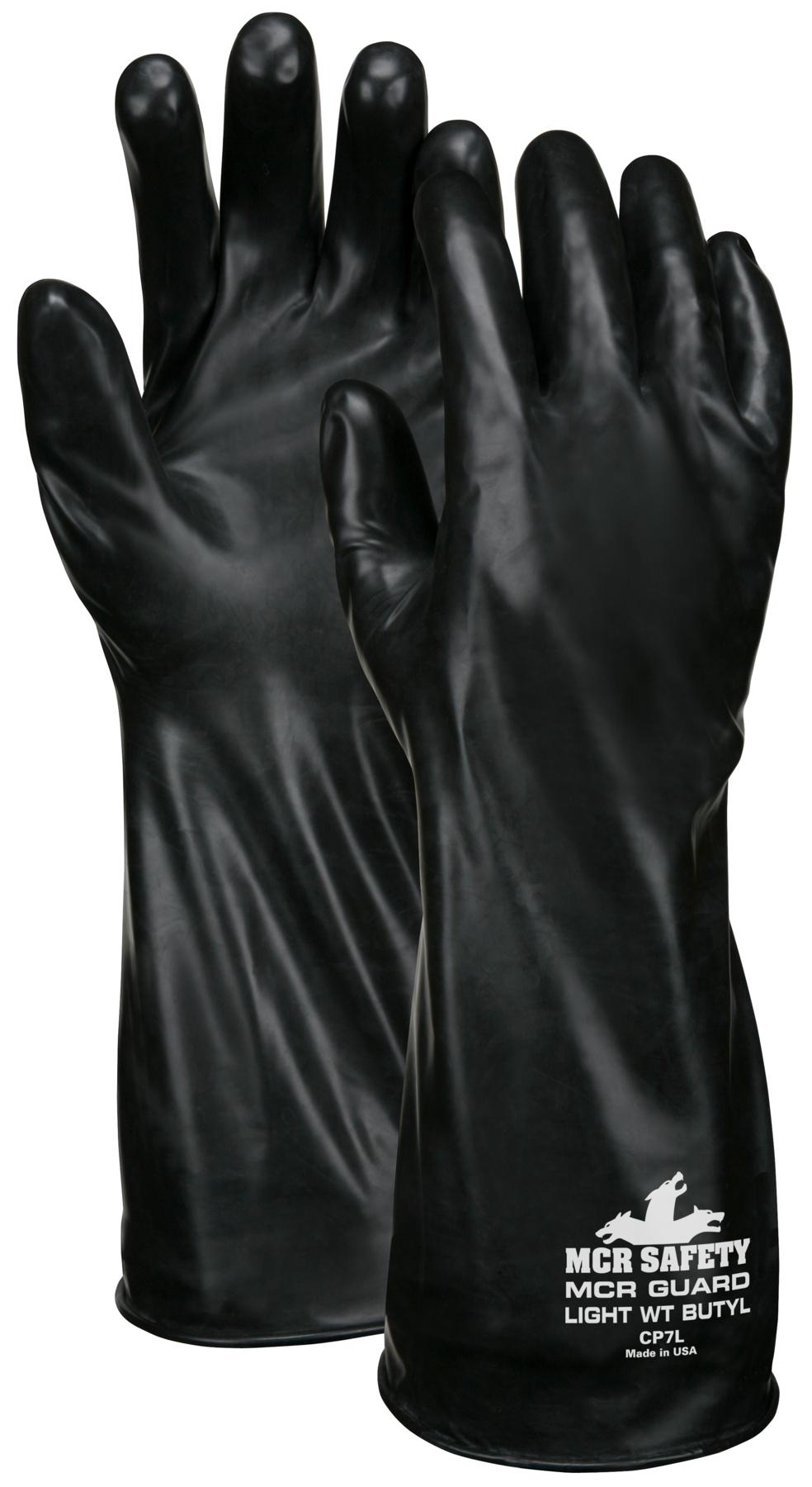 CHEM RES GLOVES LARGE RUBBER 14IN