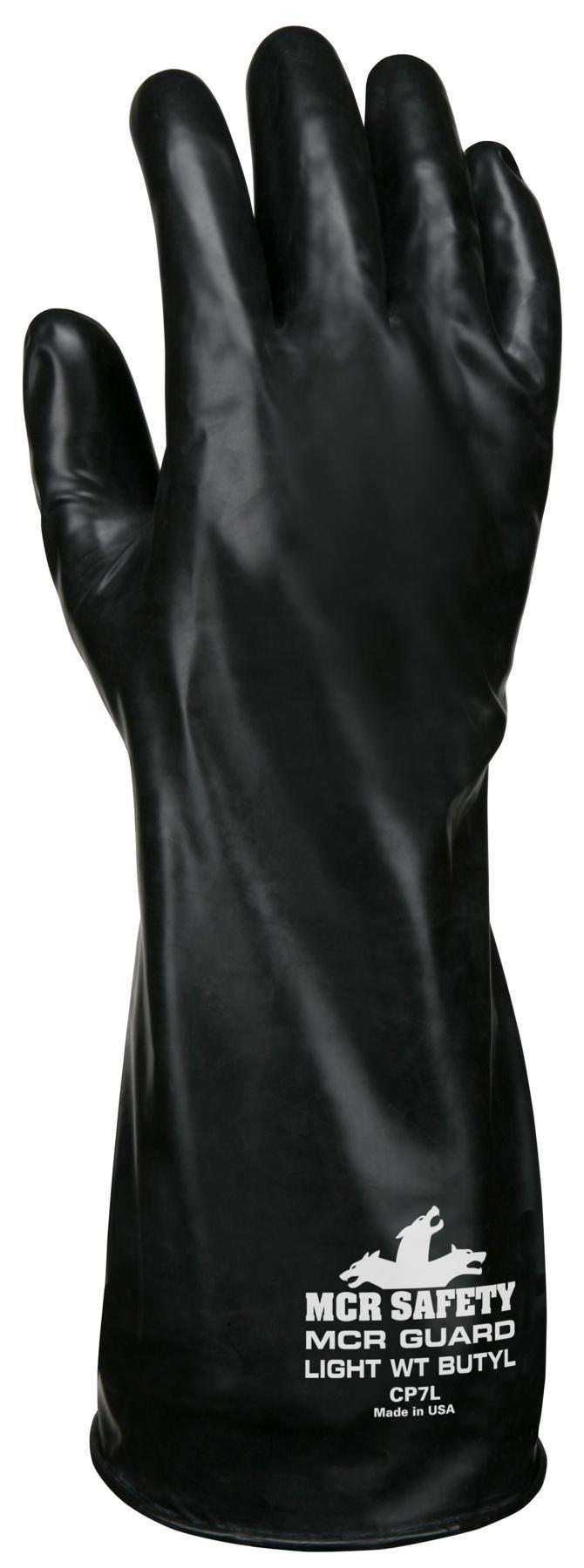 CHEM RES GLOVES SMALL RUBBER 14IN