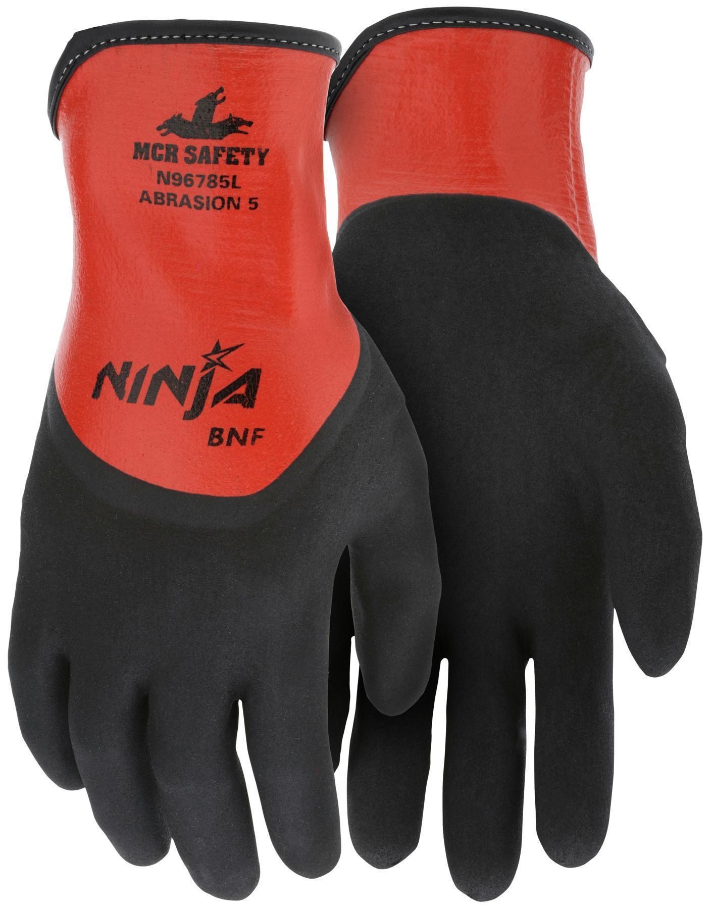HT RES GLOVES LARGE 3 KNIT WRIST NITRILE