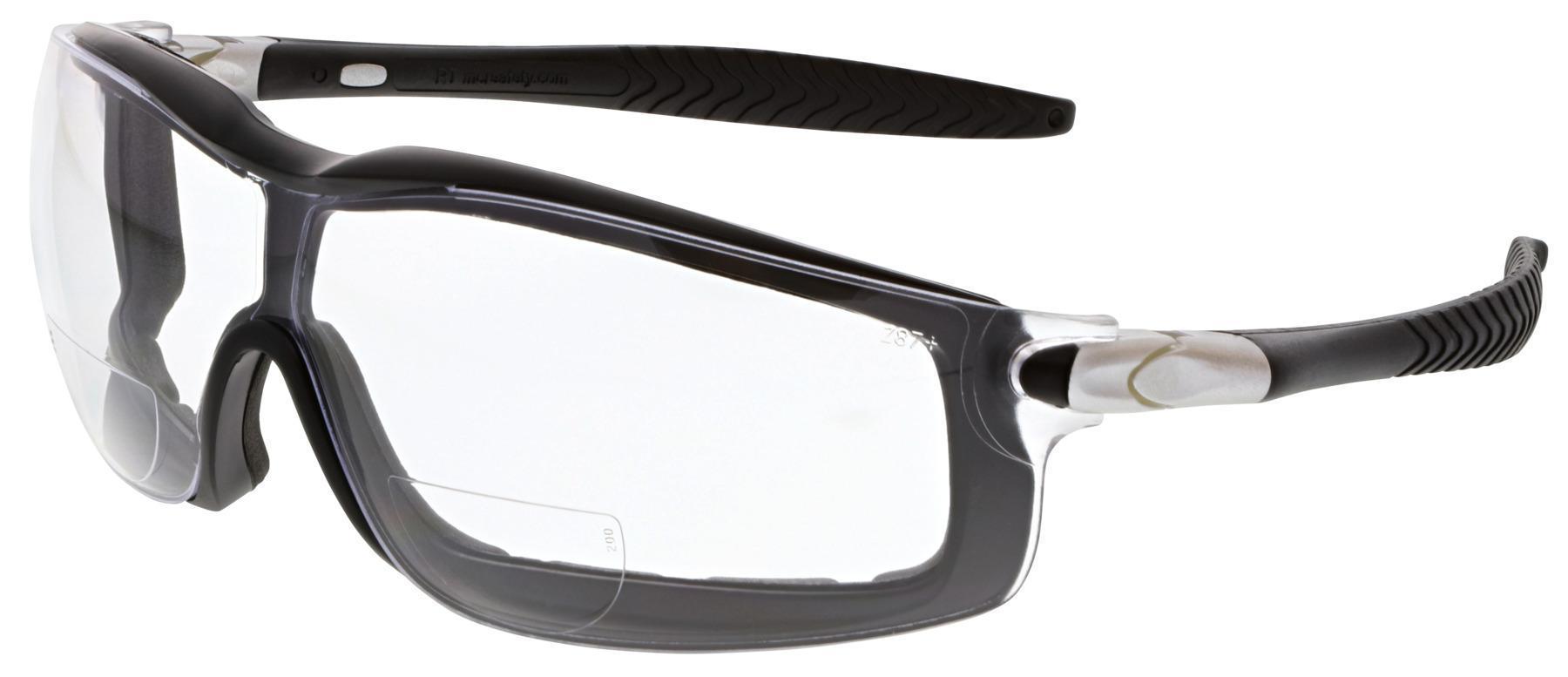 GLASSES SAF RDNG +2 UNIV CLEAR BK NYL