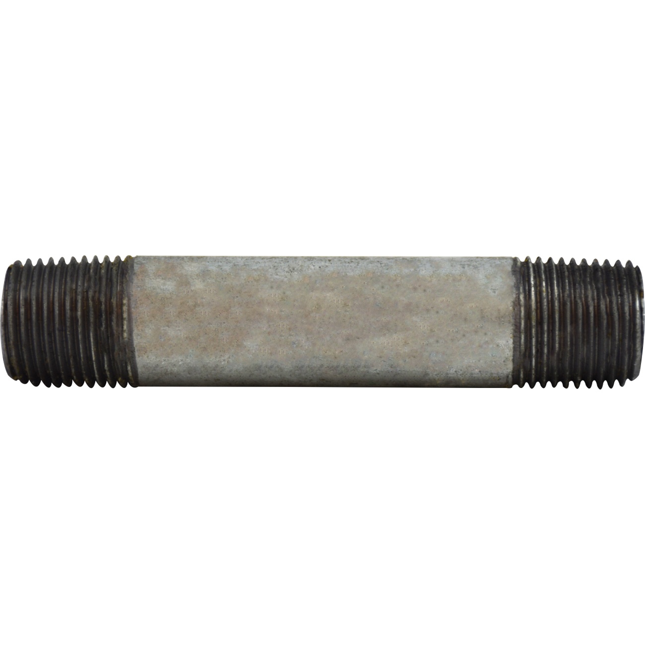 Midland Industries 56040 Standard Pipe Nipples, 3/8 in Nominal, MPT End Style, 1 in L, Steel, Galvanized, SCH 40, Seamless/Welded, Import