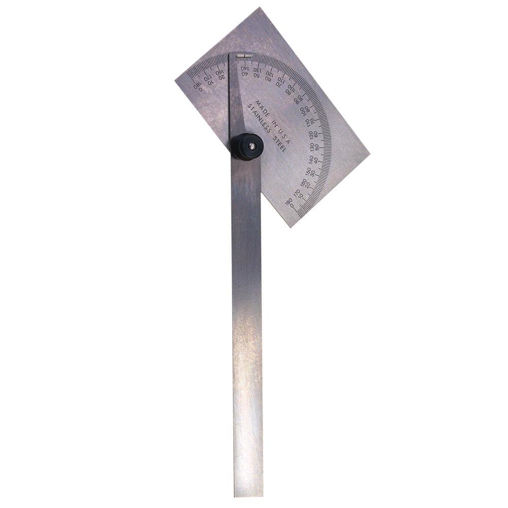 PROTRACTOR 0 TO 180DEG 6IN 1DEG SST SIL
