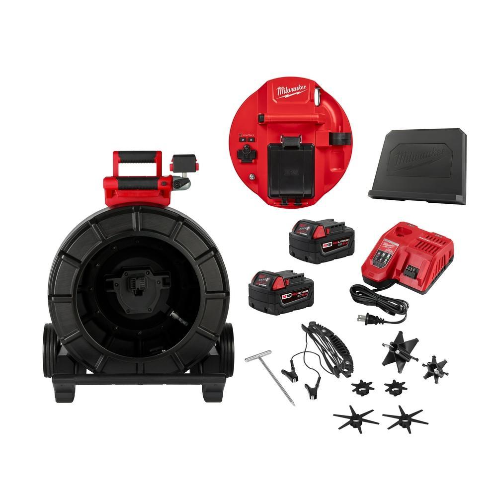 Milwaukee® 2975-22 Main/Sewer Mid-Stiff Pipeline Inspection System, For Use With M18™ Wireless Monitor or MILWAUKEE® Pipeline Inspection App, 1080p Camera Resolution, IP67