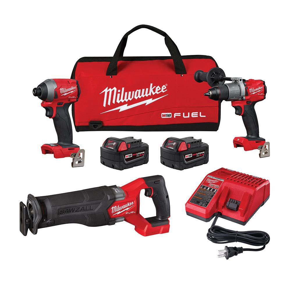 TOOL COMBO KIT 18V 5AH 0 TO 550 6.9 IN L