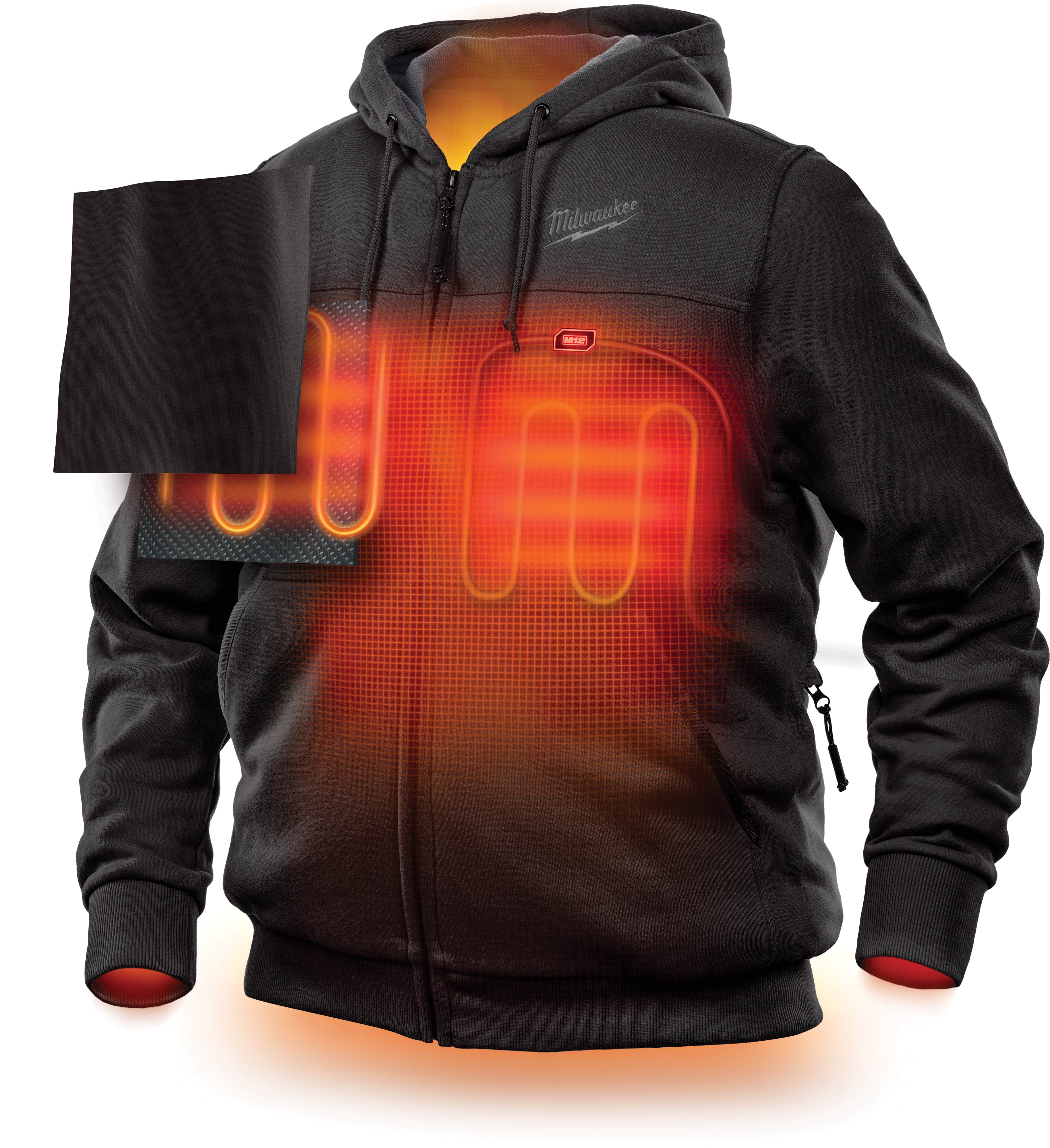 HOODIE HTD XL BK 44 TO 46IN WTR AND WIND
