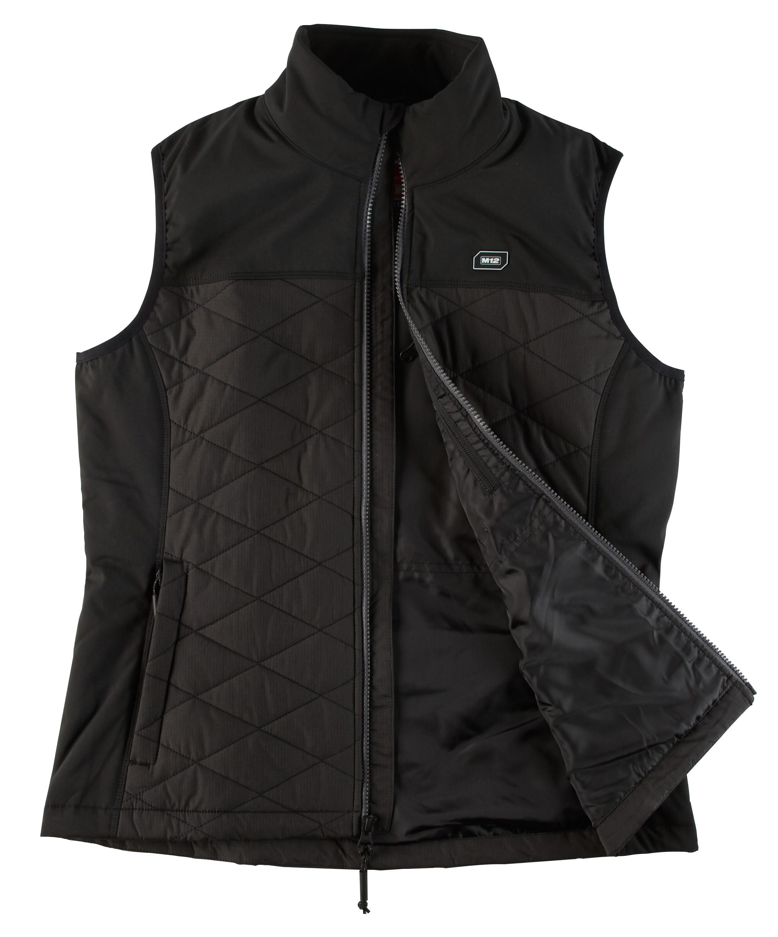 VEST HTD XL BK POLYEST RIPSTOP INSULATED