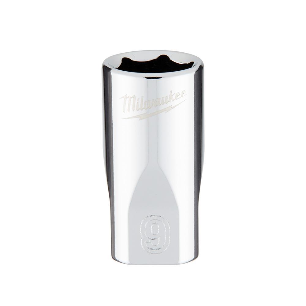 SOCKET METRIC 1/4IN STD 9MM 6 STL