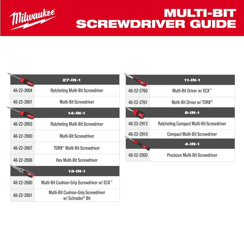 SCREWDRIVER MULTI-BIT 13-IN-1 DBL ENDED