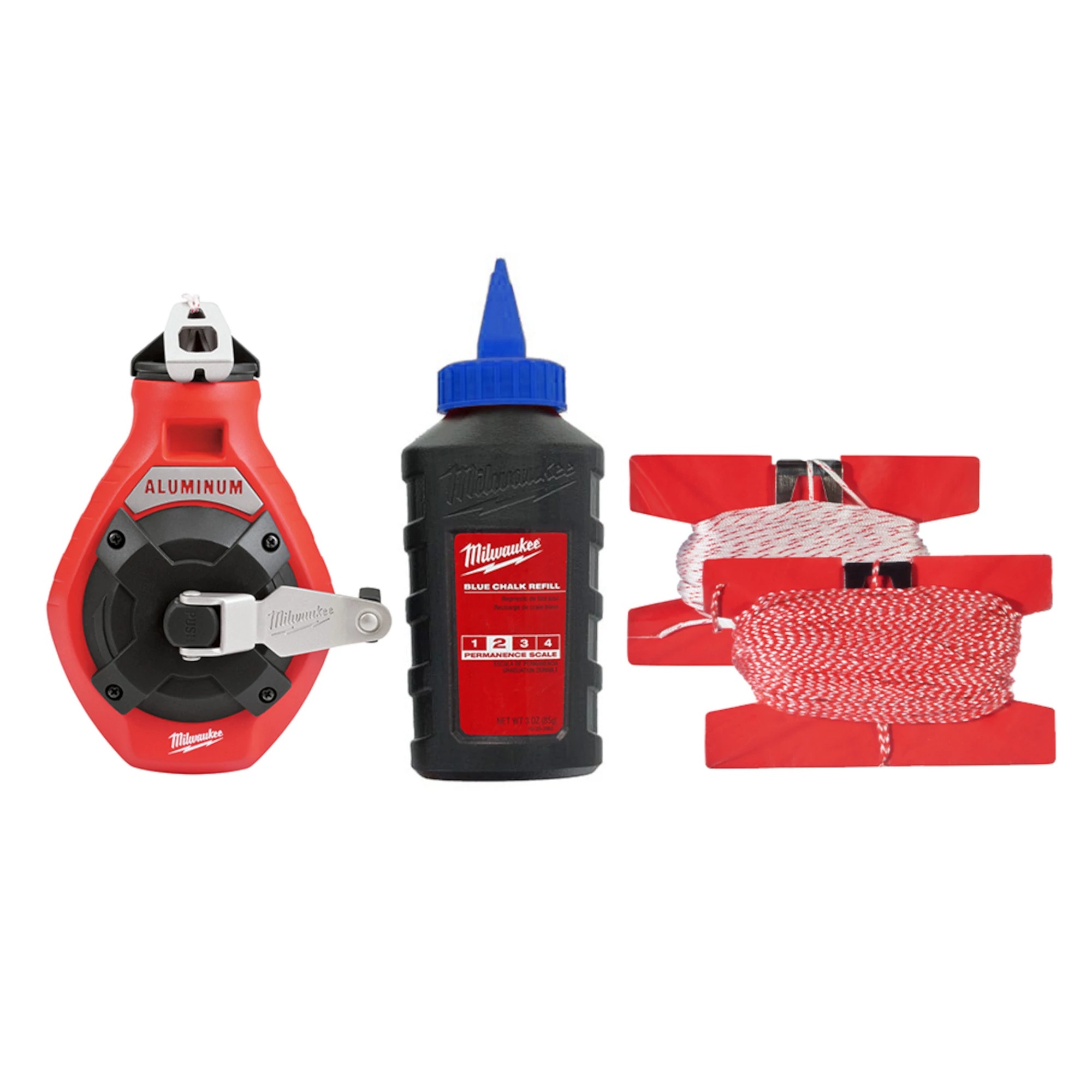CHALK REEL KIT 100FT AL/PLSTC