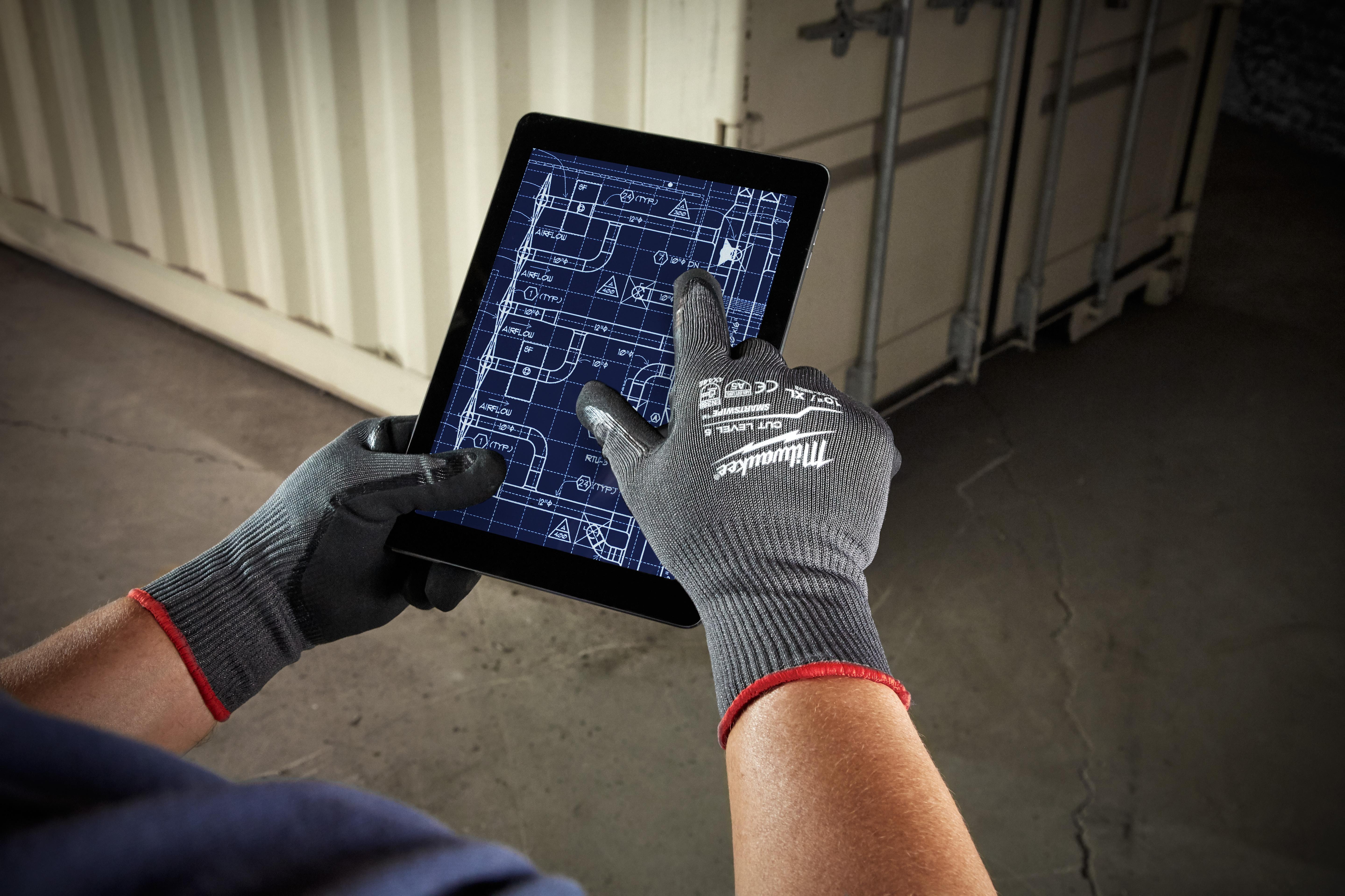 GLOVES M NYL KNIT 5 4