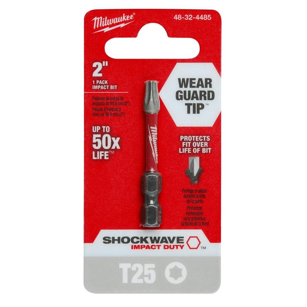 BIT IMP PWR T25 TORX 2IN 1/4IN ALY STL