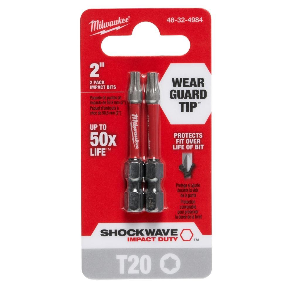 BIT IMP PWR T20 TORX 2IN 1/4IN STL