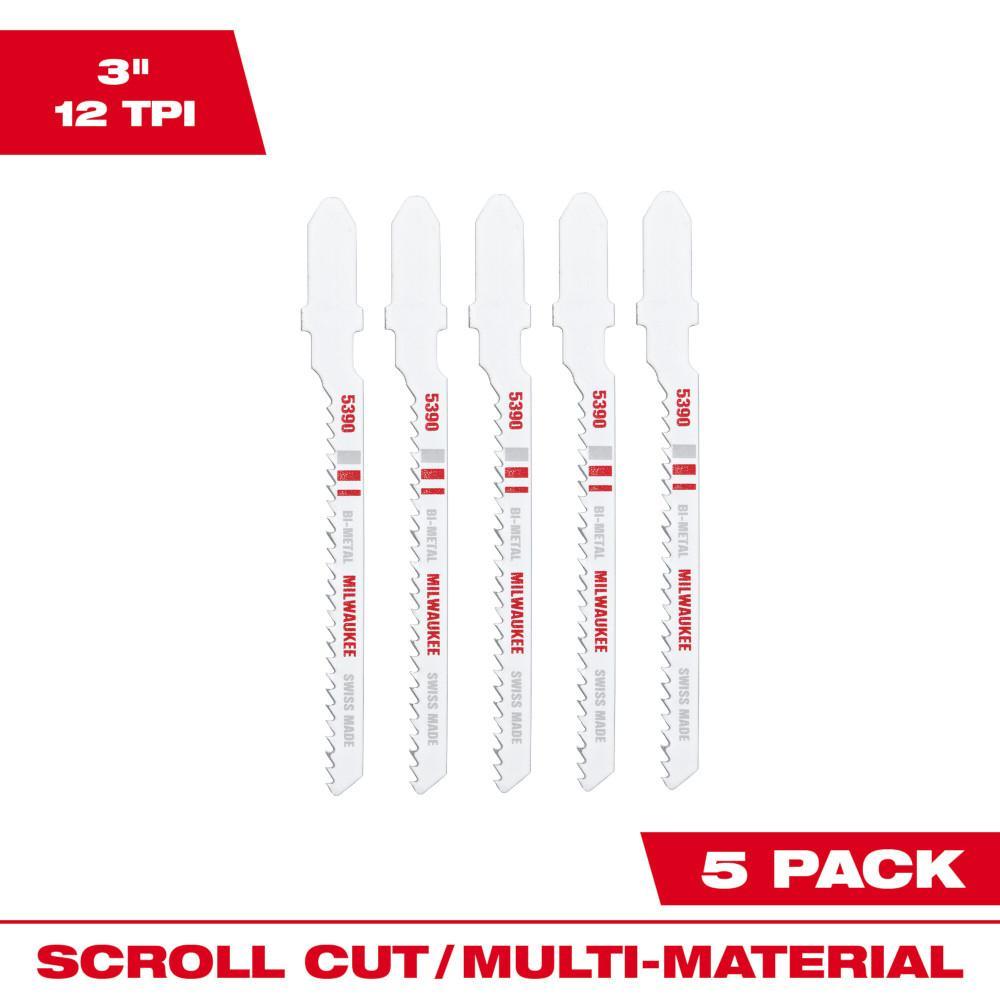 BLADE JIG SAW 3IN 3/16IN 12TPI BI-MET HD