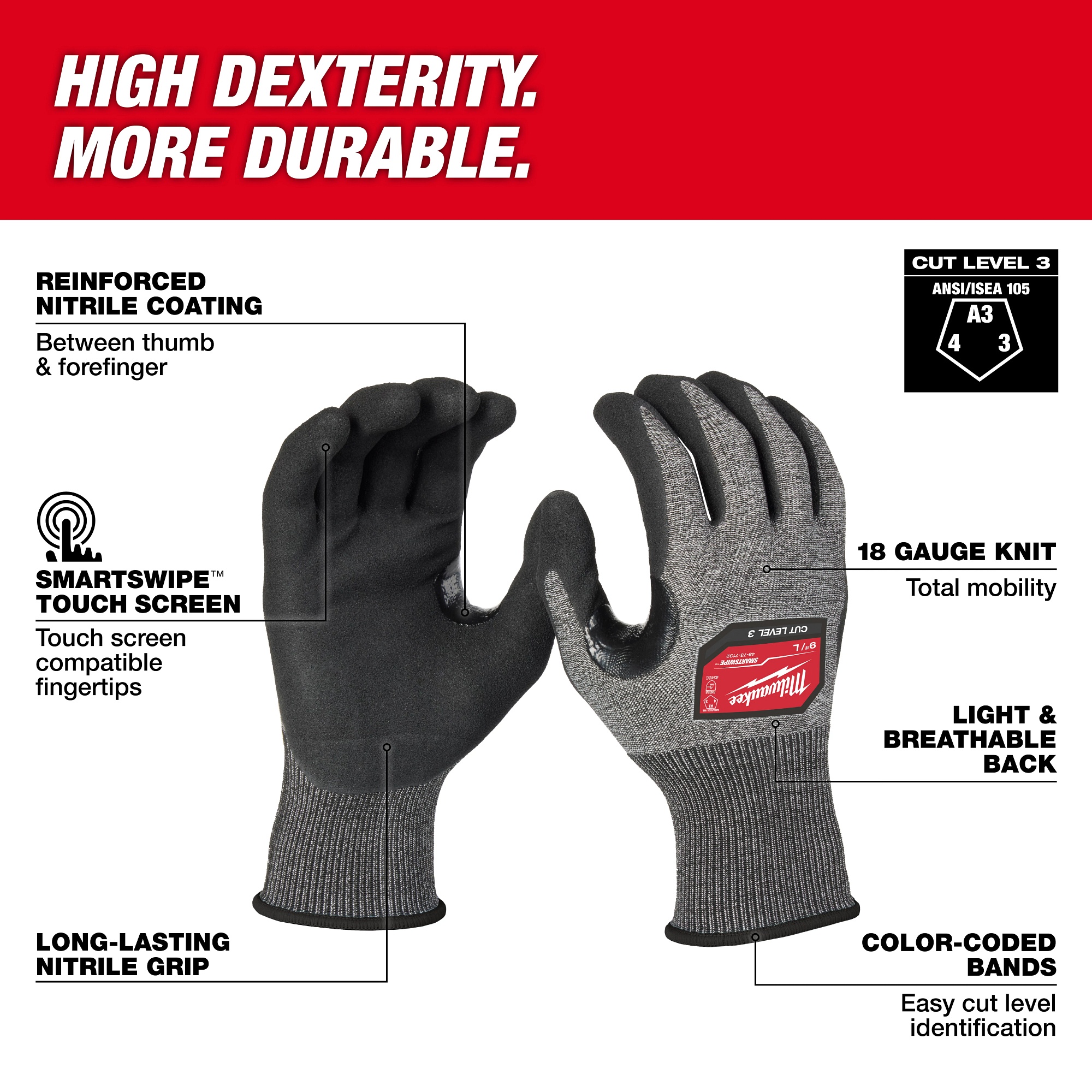 CT RES GLOVES 2XL NITRILE NYLON