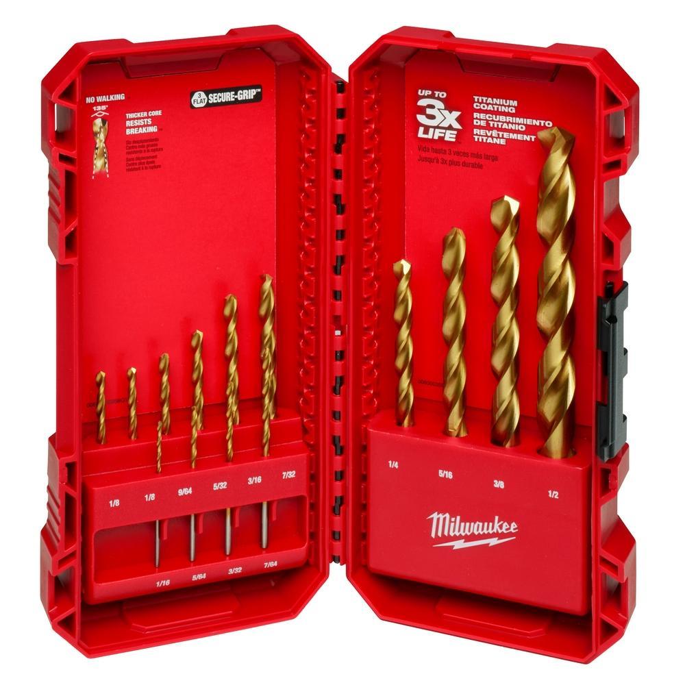 SET DR BIT 14 HSS TITANIUM CTD GLD