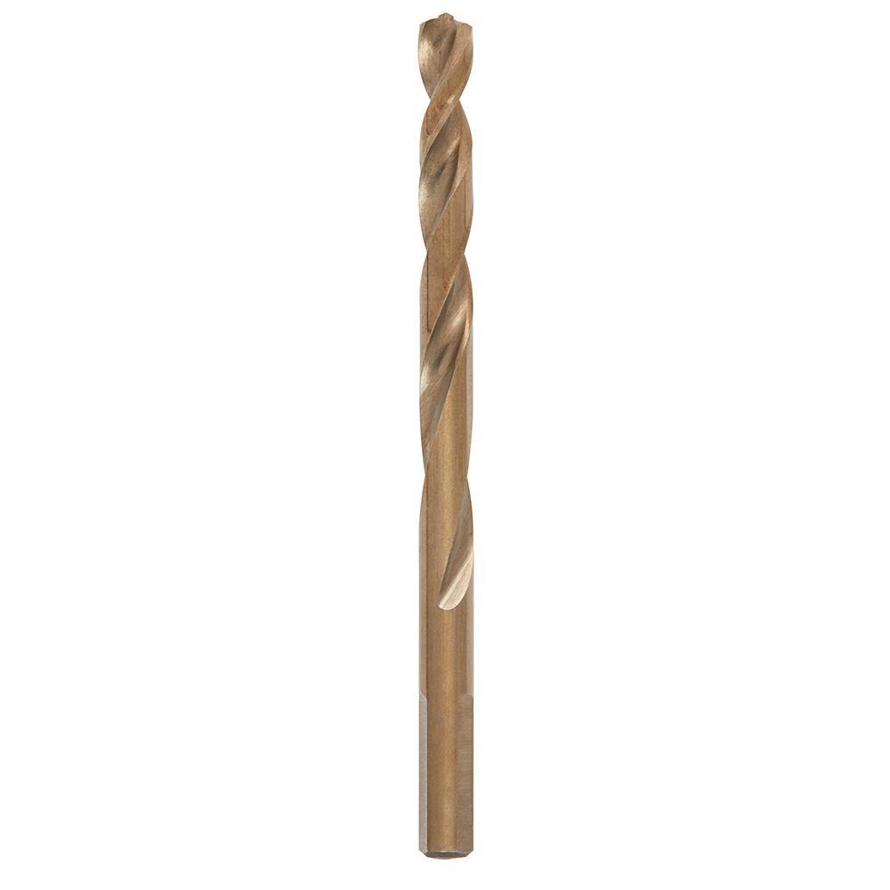 Milwaukee® RED HELIX™ 48-89-2315 Jobber Length Twist Drill Bit, 9/32 in Drill - Fraction, 0.2812 in Drill - Decimal Inch, 135 deg Point, High Speed Cobalt, Uncoated