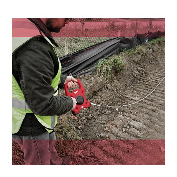 TAPE MEASURING 200FT 1/2IN FIBERGLASS