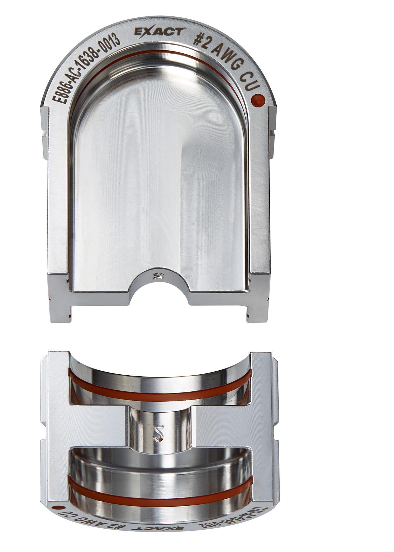 Milwaukee® EXACT™ FORCE LOGIC™ 49-12-U002C U Style Crimping Tool Die, 2 AWG Copper Cable, Stainless Steel