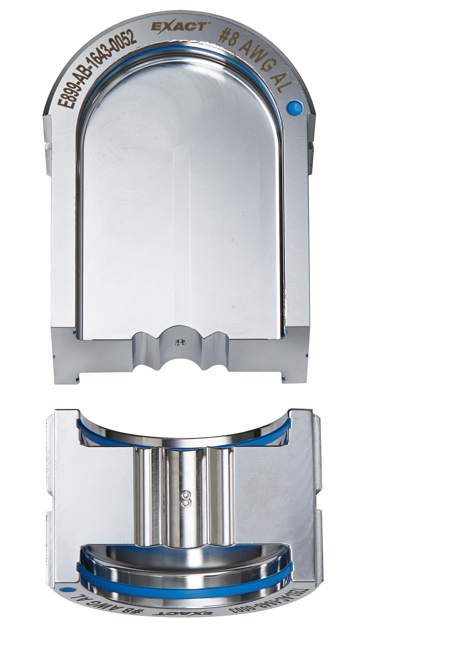 Milwaukee® EXACT™ FORCE LOGIC™ 49-12-U008 U Style Crimping Tool Die, 8 AWG Aluminum Cable, Stainless Steel