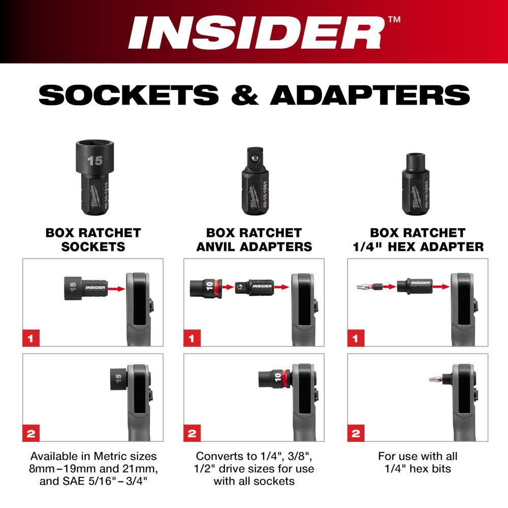 SKT BOX RATCHET LOW PROFILE METRIC 8MM 6