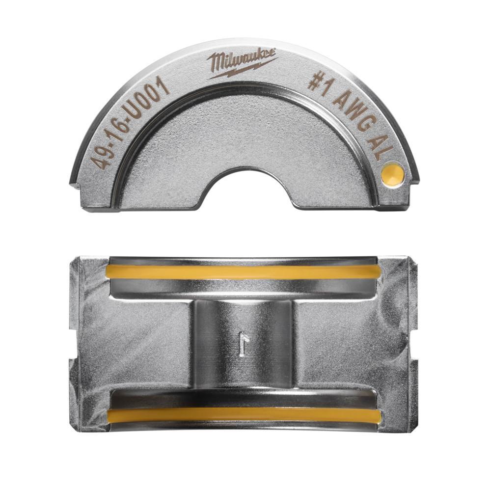Milwaukee® M18™ FORCE LOGIC™ 49-16-U001 U-Style Crimping Tool Die, 1 AWG Dual Rated Lug/Splice Cable, Aluminum