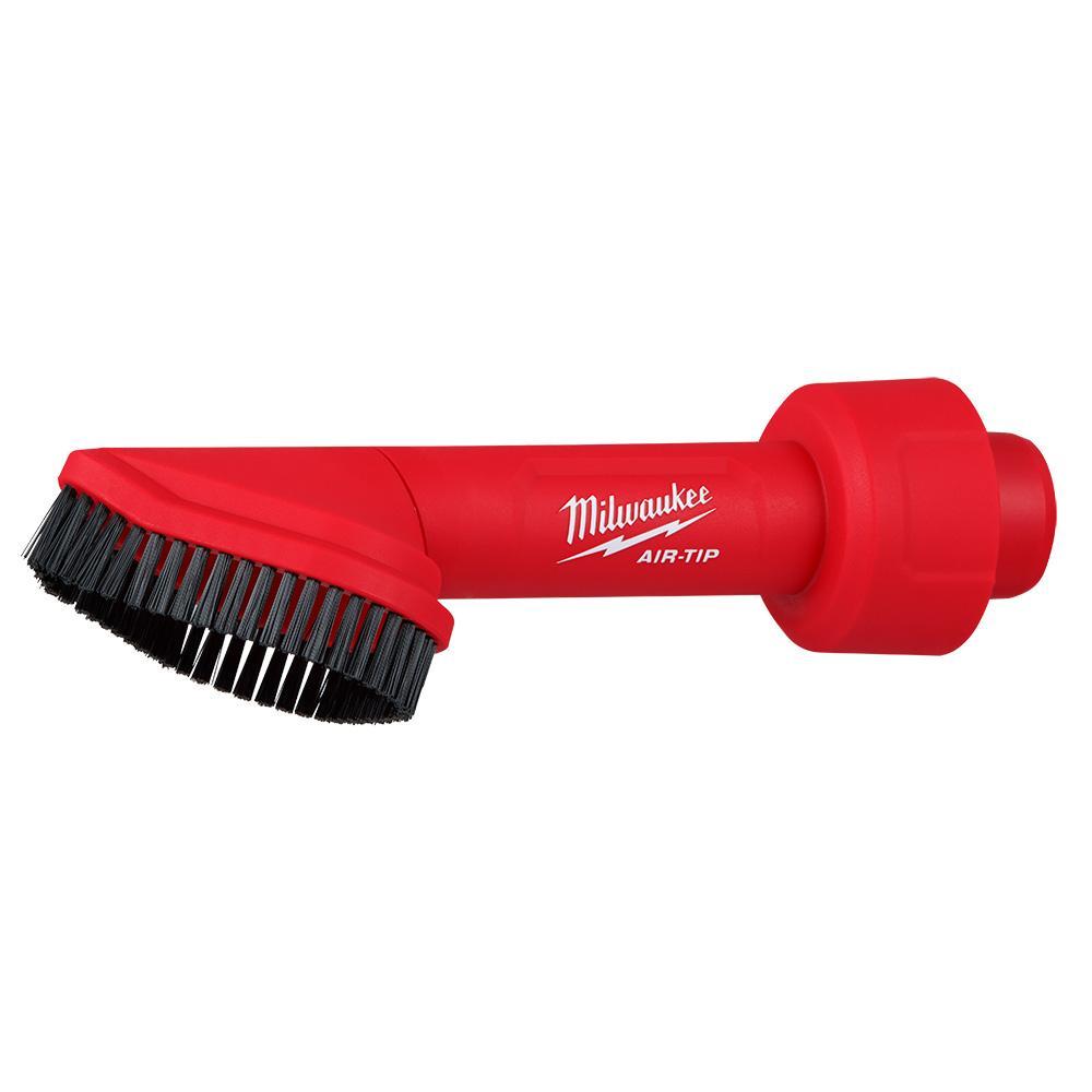 Milwaukee® AIR-TIP™ 49-90-2021 360 deg Rotating Corner Universal Utility Brush Tool, 2-1/2 in Dia, Plastic Brush, Red