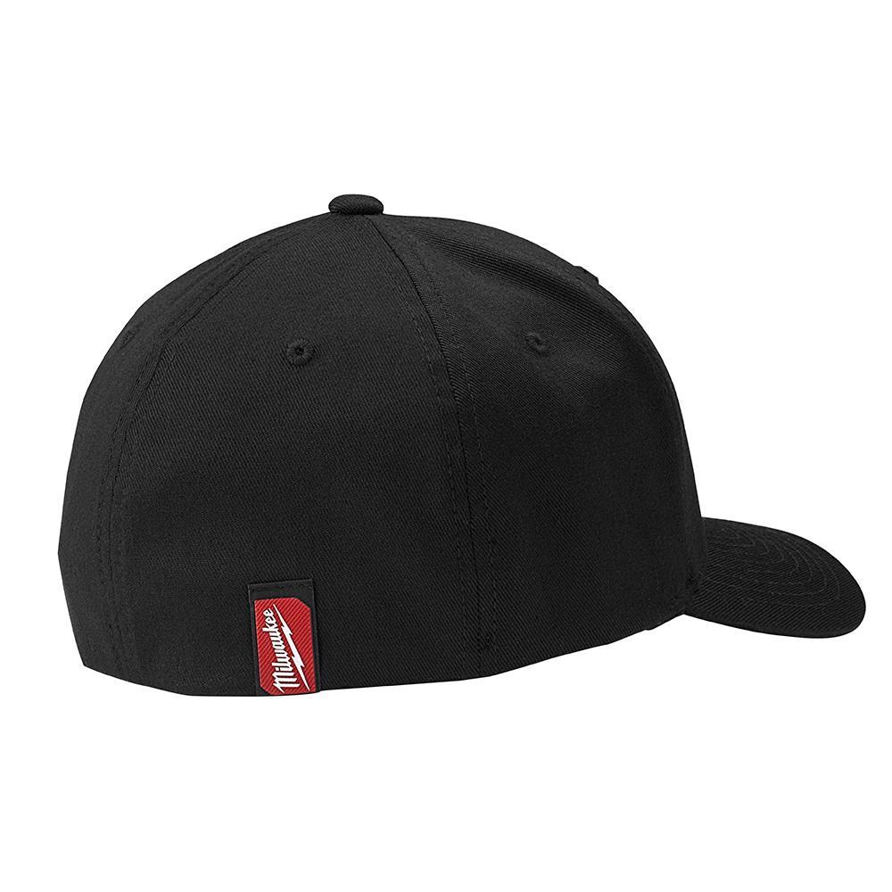 Milwaukee® FlexFit® 504B-LXL Lightweight Unisex Fitted Hat, L/XL, Black, 63% Polyester, 34% Cotton, 3% Spandex