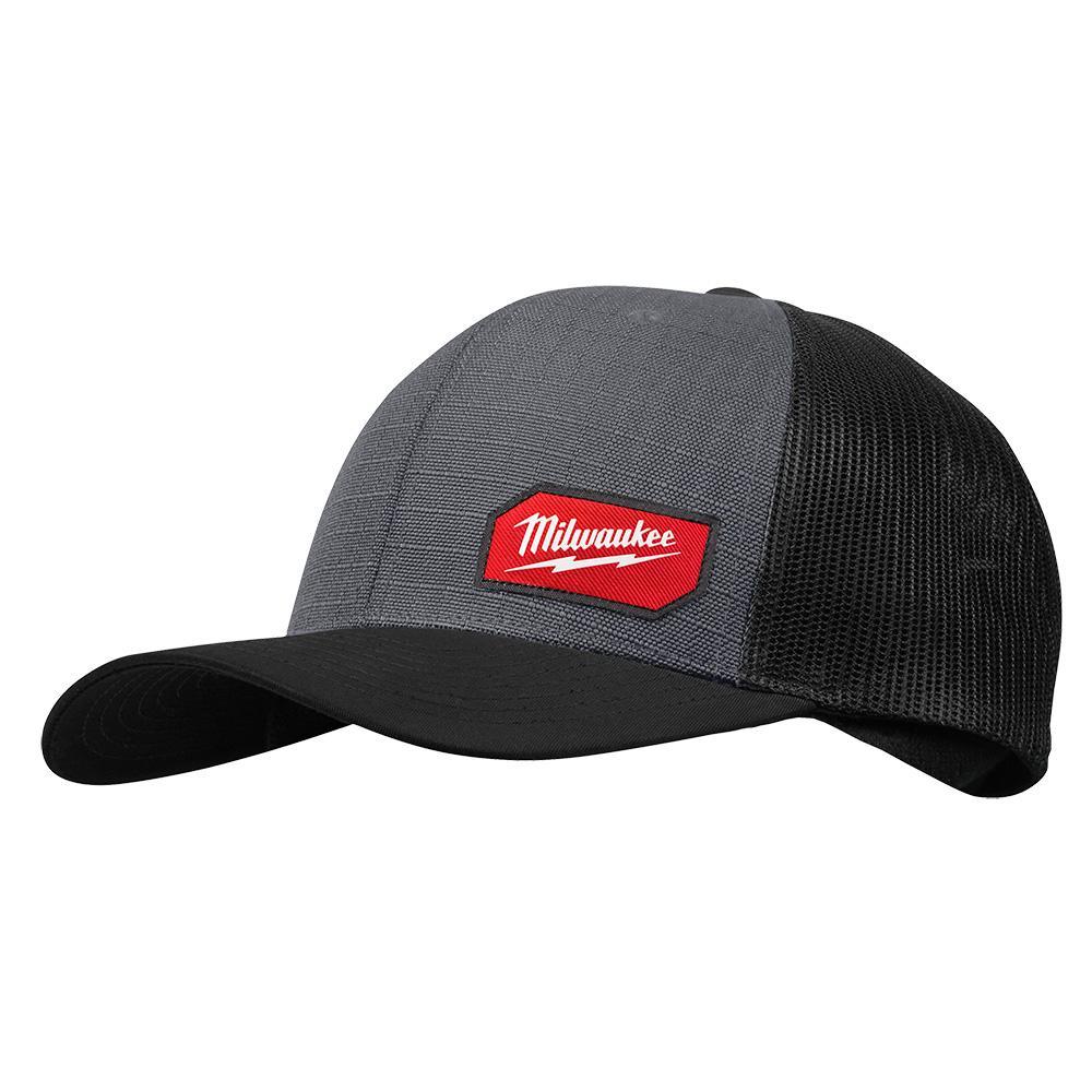 Milwaukee® 505G Trucker Hat, One, Gray, Cotton/Polyester/Nylon