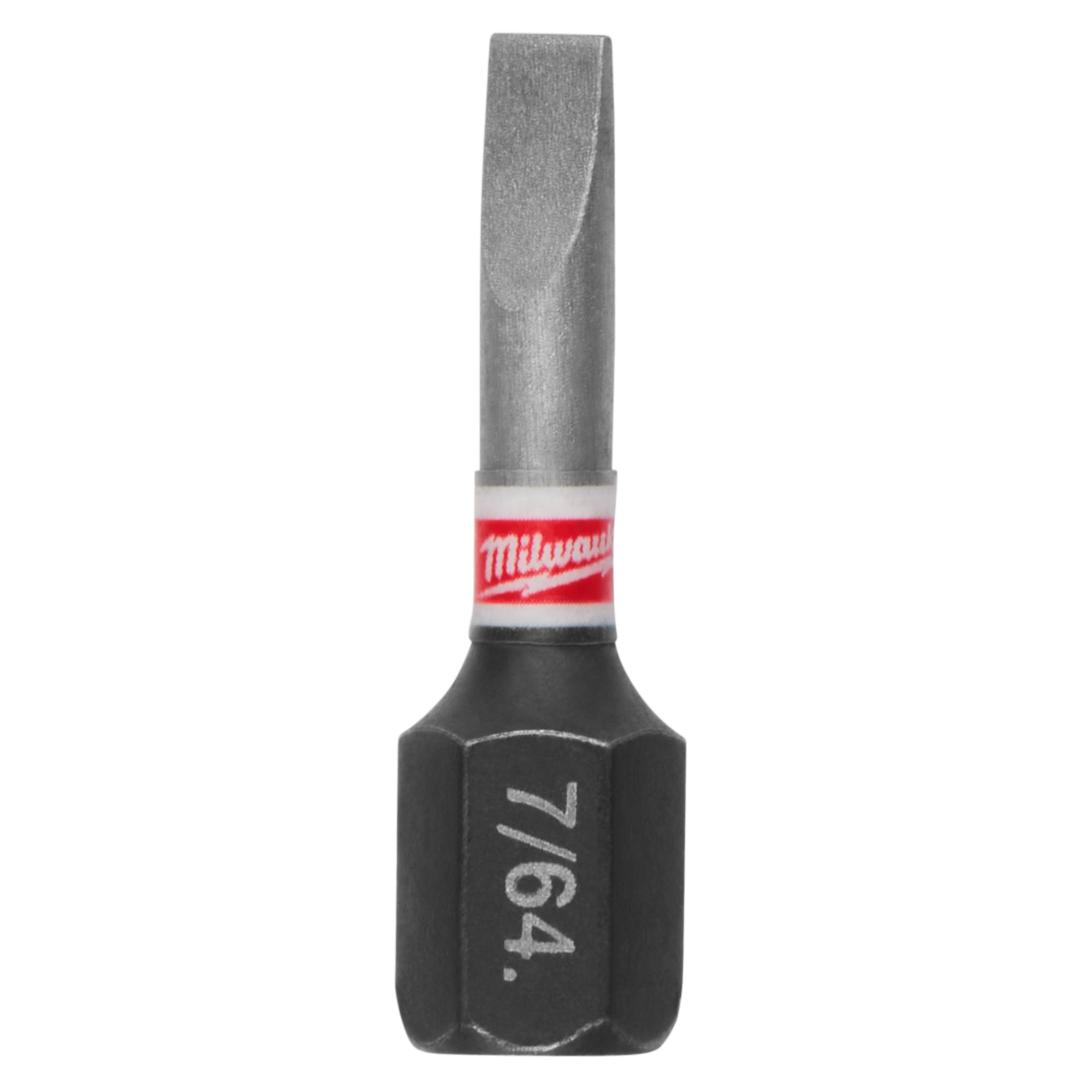 Milwaukee® SHOCKWAVE™ 48-32-4115 Impact Driver Bit, 7/64 in Slotted Point, 1 in OAL, 1/4 in, 76 Alloy Steel