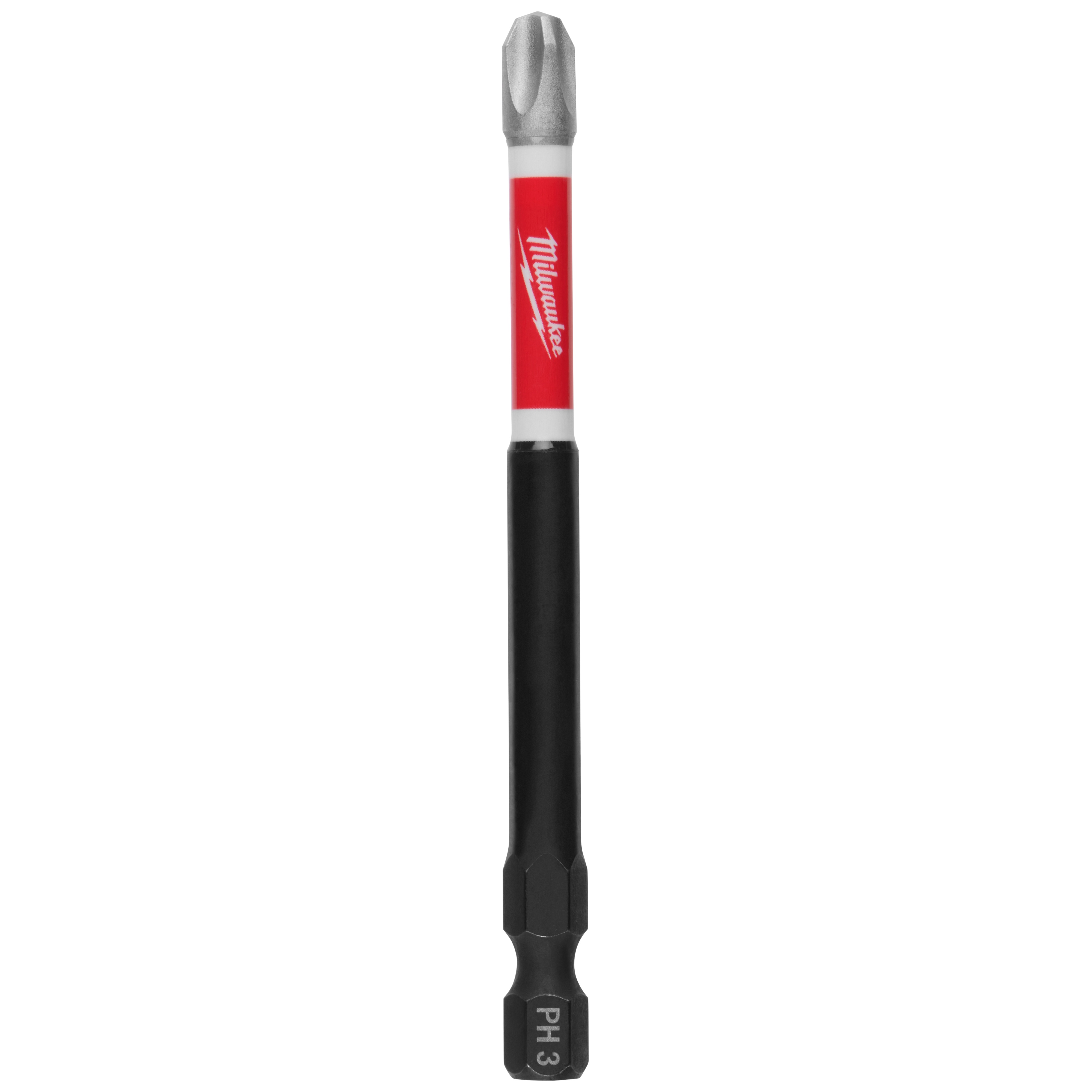 Milwaukee® SHOCKWAVE™ Impact Duty™ 48-32-4792 Impact Power Bit, #3 Phillips® Point, 3-1/2 in OAL, 1/4 in, Steel