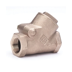 Milwaukee Valve 507-34 Horizontal Y-Pattern Swing Check Valve, 3/4 in Nominal, Thread End Style, 600 lb WOG, Bronze Body, Domestic