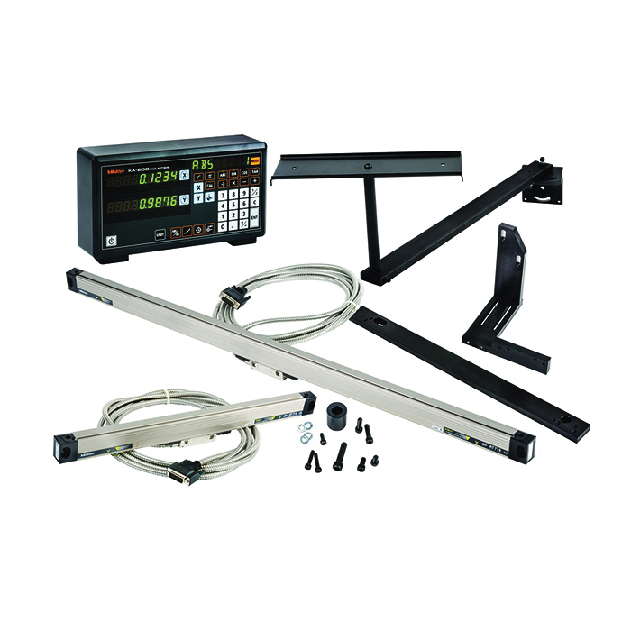 Mitutoyo 64PKA062A 174 Digital Readout Package, 36 in X-Axis x 16 in Y-Axis Measuring, 2-Axis Travel