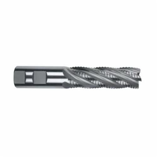 MORSE® 45434 4612T Center Cutting Medium/Long Length Roughing End Mill, 3/4 in Dia Cutter, 3 in Length of Cut, 4 Flutes, 3/4 in Dia Shank, 5-1/4 in OAL, TiAlN