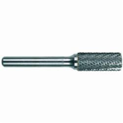 MORSE® 59512 5970 Premium Carbide Burr, Flat End, Cylindrical Head, 5/8 in Dia Head, 1 in L of Cut, 2-3/8 in OAL, Double Cut