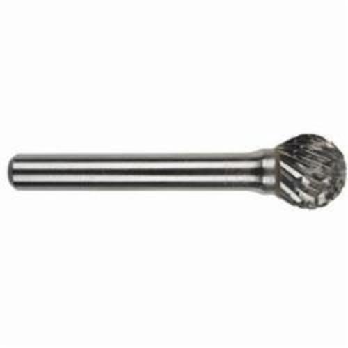 MORSE® 59557 5970 Premium Carbide Burr, Ball Head, 5/16 in Dia Head, 1/4 in L of Cut, 2-1/16 in OAL, Double Cut