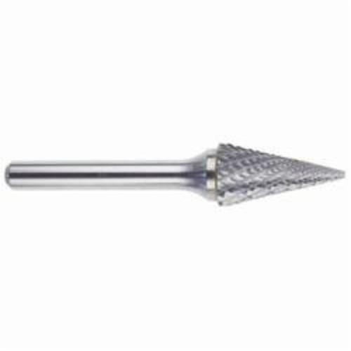 MORSE® 59616 5970 Premium Coated Abrasive Disc, Pointed End, Cone Head, 1/2 in Dia Head, 7/8 in L of Cut, 2-5/8 in OAL, Double Cut