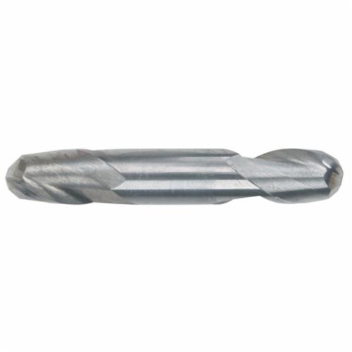 MORSE® 58308 5948 Ball Nose Center Cutting Double End Stub Length End Mill, 1/8 in Dia Cutter, 1/4 in Length of Cut, 2 Flutes, 1/8 in Dia Shank, 1-1/2 in OAL, Uncoated