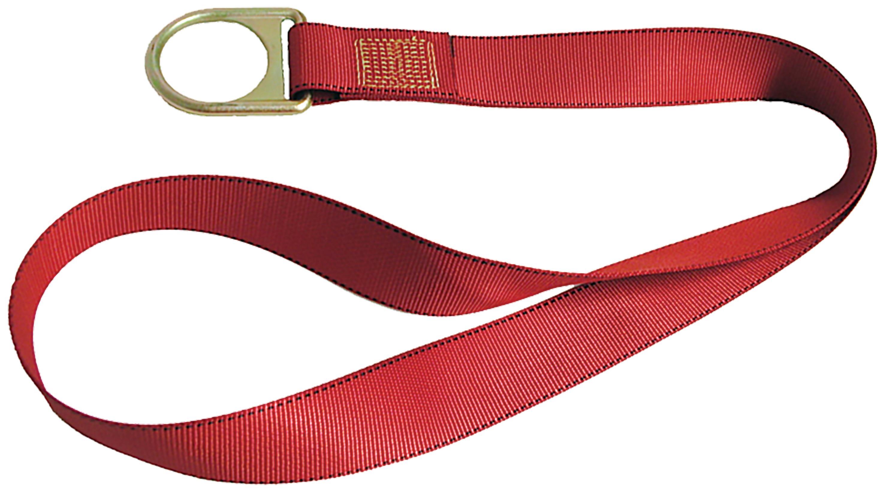 MSA PointGuard™ 10042792 Residential Anchorage Connector Strap With D-Ring, 3 ft L, Polyester, Black